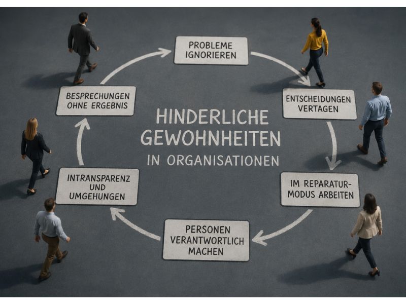 Hinderliche Gewohnheiten in Organisationen